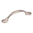 Elements [647-3SN] Die Cast Zinc Cabinet Pull Handle - Watervale Series - Standard Size - Satin Nickel Finish - 3" C/C - 4 5/8" L