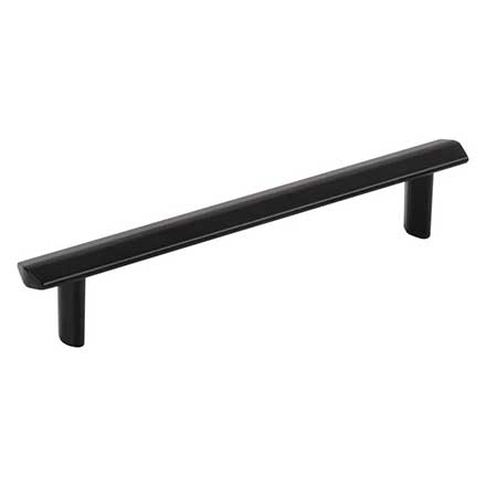 Elements [641-128MB] Die Cast Zinc Cabinet Pull Handle - William Series - Oversized - Matte Black Finish - 128mm C/C - 6 1/4" L