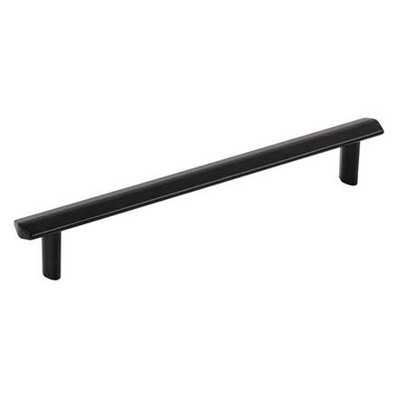 Elements [641-160MB] Die Cast Zinc Cabinet Pull Handle - William Series - Oversized - Matte Black Finish - 160mm C/C - 7 1/2&quot; L