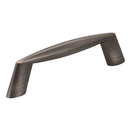 Elements [988-3BNBDL] Die Cast Zinc Cabinet Pull Handle - Zachary Series - Standard Size - Brushed Pewter Finish - 3&quot; C/C - 3 3/4&quot; L