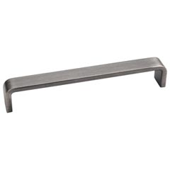 Elements [193-160BNBDL] Die Cast Zinc Cabinet Pull Handle - Asher Series - Oversized - Brushed Pewter Finish - 160mm C/C - 6 9/16&quot; L