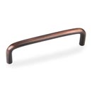 Elements [S271-4DBAC] Steel Cabinet Pull Handle - Torino Series - Standard Size - Brushed Oil Rubbed Bronze Finish - 4" C/C - 4 5/16" L