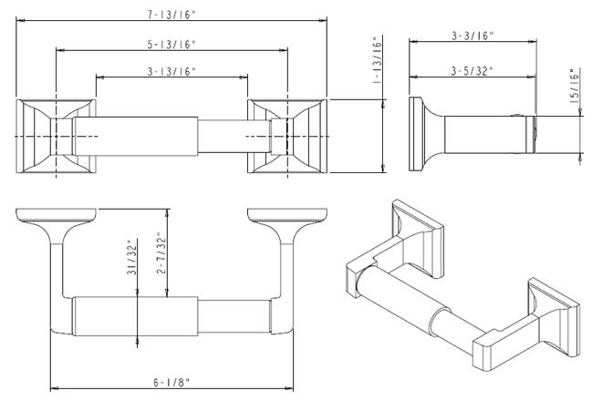 Elements Bathroom Tissue Holder