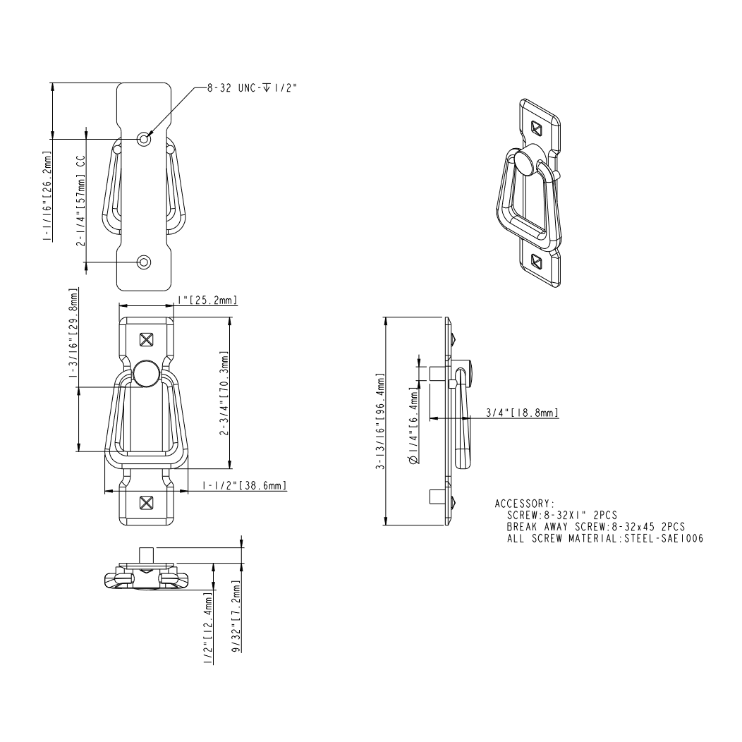 Verona R1012 Drop Pull Verona R1012 Drop Pull