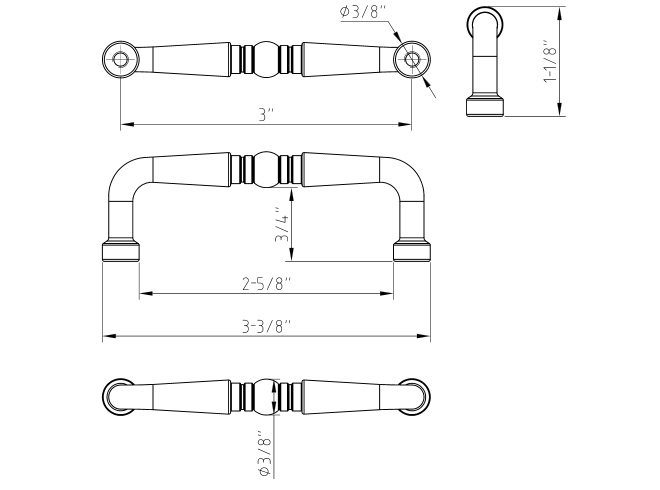 Madison Z259-3 Pull Madison Z259-3 Pull