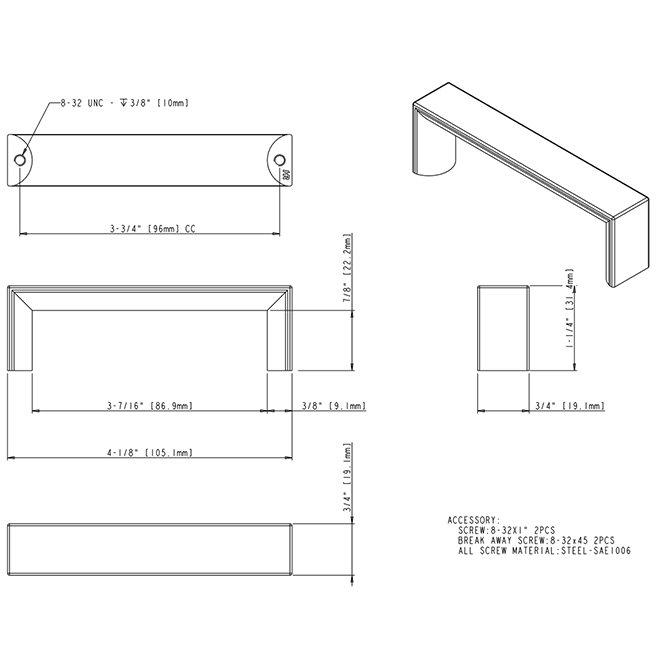 Walker 1 827-96 Pull