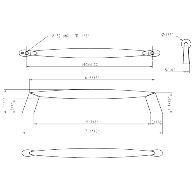 Zachary 988-160 Pull