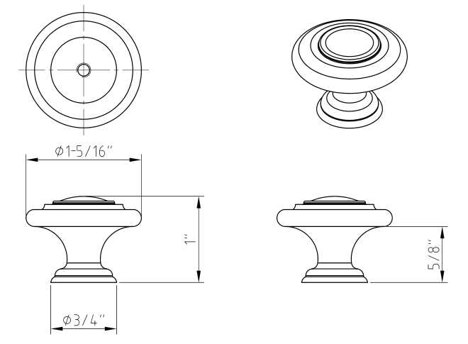 Arcadia 107 Knob