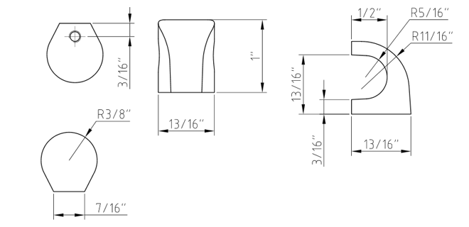 Capri 530142 Knob Capri 530142 Knob
