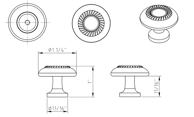 Cypress Z118 Knob