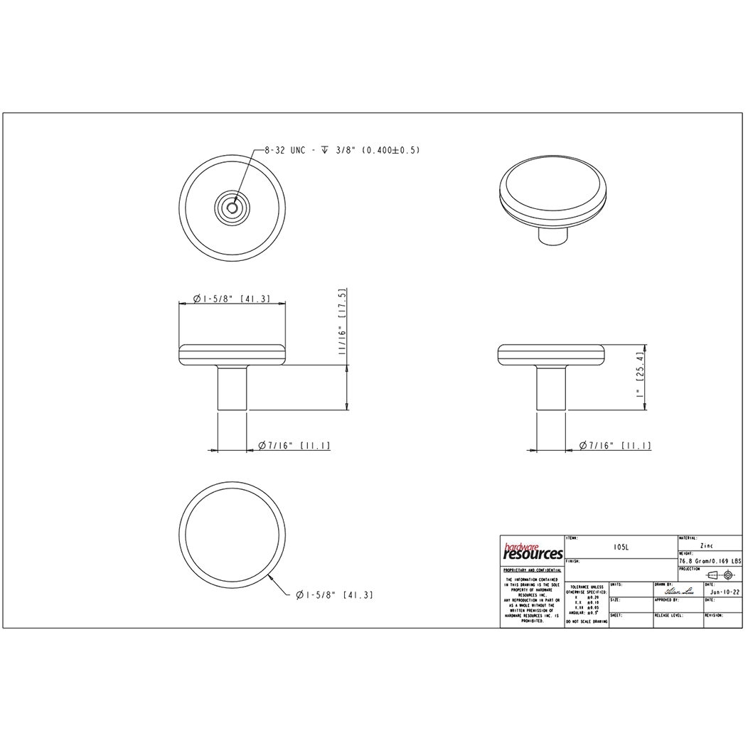 Gibson 105L Knob