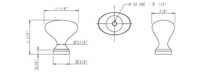 Merryville 897L Knob