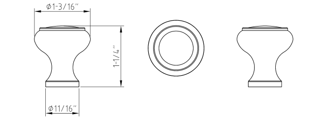 Westbury 3898 Knob