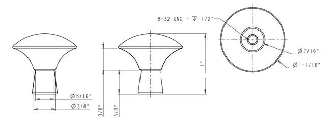 Zachary 988 Knob