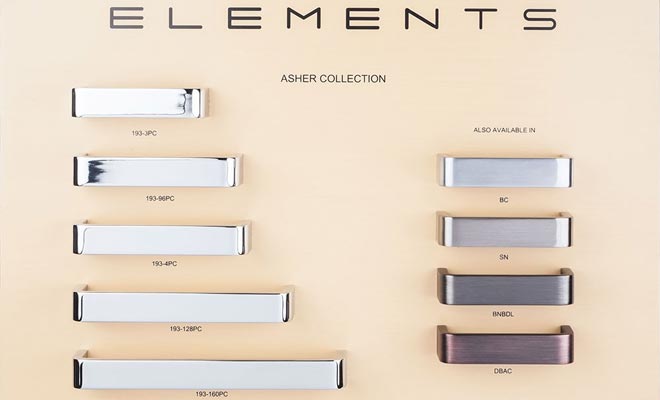 Elements Asher Series Decorative Cabinet & Drawer Hardware