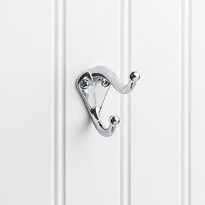 Elements [YD10-231PC] Die Cast Zinc Wall Hook - Double - Polished Chrome Finish - 2 5/16" L