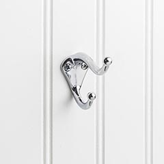 Elements [YD10-231PC] Die Cast Zinc Wall Hook - Double - Polished Chrome Finish - 2 5/16&quot; L