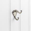 Elements [YD10-231SN] Die Cast Zinc Wall Hook - Double - Satin Nickel Finish - 2 5/16&quot; L