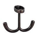 Elements [YD20-156DBAC] Die Cast Zinc Ceiling Hook - Double - Brushed Oil Rubbed Bronze Finish - 3&quot; L