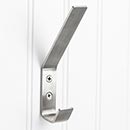 Elements [YD35-556SS] Stainless Steel Wall Hook - Double - Brushed Finish - 5 9/16" L