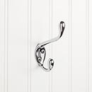 Elements [YD40-450PC] Die Cast Zinc Wall Hook - Double - Polished Chrome Finish - 4 1/2&quot; L