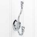 Elements [YD50-518PC] Die Cast Zinc Wall Hook - Double - Polished Chrome Finish - 5 3/16" L