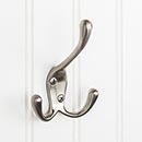 Elements [YT40-400SN] Die Cast Zinc Wall Hook - Triple - Satin Nickel Finish - 4&quot; L