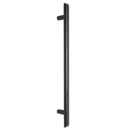 Forever Hardware [F8-845-12-A-M] Solid Bronze Appliane Pull Handle - Tapered Bar - Midnight Finish - 12" C/C - 13" L