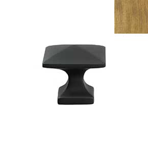Forever Hardware [F8-720-C] Solid Bronze Cabinet Knob - Square Pyramid - Champagne Finish - 1 1/4" Sq.