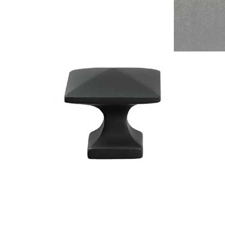 Forever Hardware [F8-720-P] Solid Bronze Cabinet Knob - Square Pyramid - Platinum Finish - 1 1/4&quot; Sq.