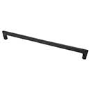 Forever Hardware [F8-05-112-M] Solid Bronze Cabinet Pull Handle - Mission - Flared Flat - Midnight Finish - 12" C/C - 12 1/2" L