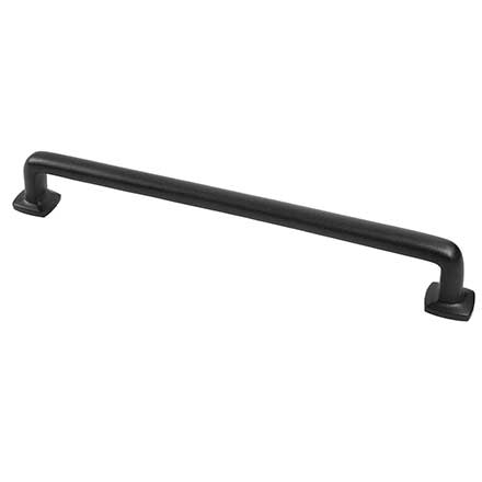 Forever Hardware [F8-08-109-M] Solid Bronze Cabinet Pull Handle - Renaissance - Flared Base - Midnight Finish - 9" C/C - 10 1/4" L