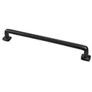 Forever Hardware [F8-08-109-M] Solid Bronze Cabinet Pull Handle - Renaissance - Flared Base - Midnight Finish - 9" C/C - 10 1/4" L