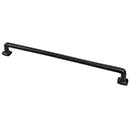 Forever Hardware [F8-08-112-M] Solid Bronze Cabinet Pull Handle - Renaissance - Flared Base - Midnight Finish - 12" C/C - 13 3/8" L