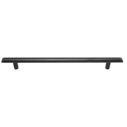 Forever Hardware [F8-845-6-M] Solid Bronze Cabinet Pull Handle - Tapered Bar - Midnight Finish - 6" C/C - 6 3/4" L