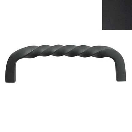 Forever Hardware [F8-741-M] Solid Bronze Cabinet Pull Handle - Twisted Square Bar - Standard Size - Midnight Finish - 4&quot; C/C - 4 1/2&quot; L