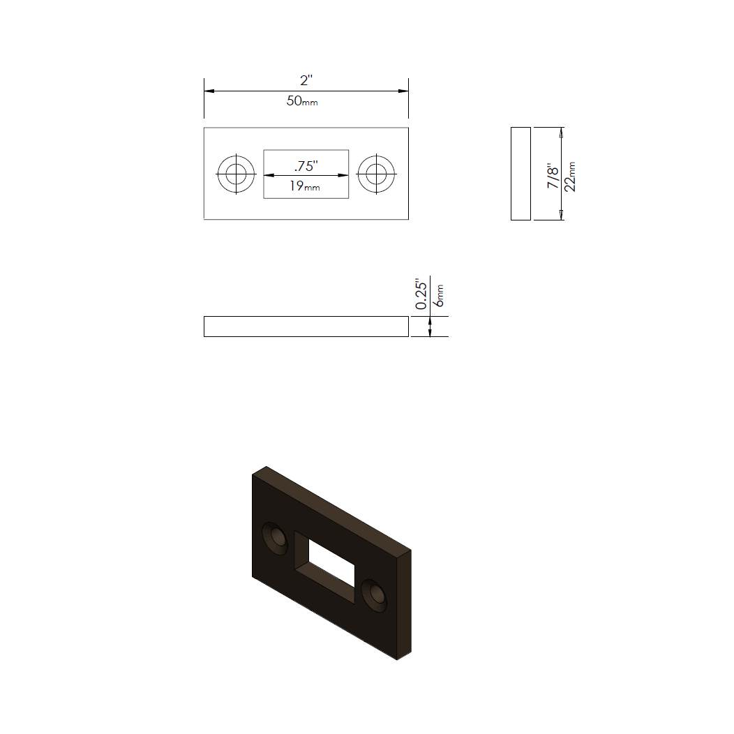 Forever Hardware [F2-510] Mortise 