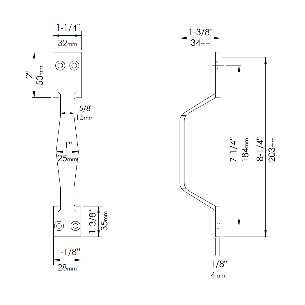 Forever Hardware [F2-313] Bronze Gate Pull