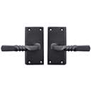 Forever Hardware [F1-410-00-DUM] Solid Bronze Dummy Door Set - Double - Narrow Case Latch - Square Plate - 5" H x 2 1/4" W