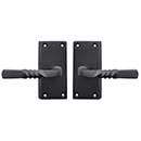 Forever Hardware [F1-410-00-DUM] Solid Bronze Dummy Door Set - Double - Narrow Case Latch - Square Plate - 5&quot; H x 2 1/4&quot; W