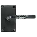 Forever Hardware [F6-100-00-DUMS] Solid Bronze Dummy Door Handleset - Single - Square Plate - 5&quot; H x 2 3/4&quot; W