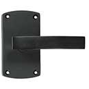 Forever Hardware [F6-104-00-DUMS] Solid Bronze Dummy Door Handleset - Single - Arched Plate - 5&quot; H x 2 3/4&quot; W