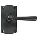 Forever Hardware [F6-401-00-DUMS] Solid Bronze Dummy Door Handleset - Case Latch - Single - Arch Plate - 5&quot; H x 2 3/4&quot; W