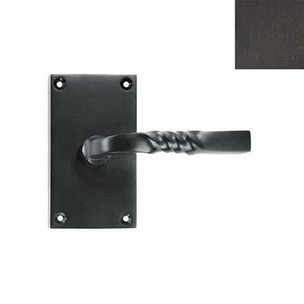 Forever Hardware [F6-100-00-DUM-E] Solid Bronze Dummy Door Handleset - Square Plate - Espresso Finish - 5&quot; H x 2 3/4&quot; W