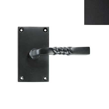 Forever Hardware [F6-100-00-DUM-M] Solid Bronze Dummy Door Handleset - Square Plate - Midnight Finish - 5&quot; H x 2 3/4&quot; W