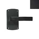 Forever Hardware [F6-104-00-DUM-M] Solid Bronze Dummy Door Handleset - Arched Plate - Midnight Finish - 5&quot; H x 2 3/4&quot; W