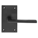 Forever Hardware [F6-100-00-PAS/PIN] Solid Bronze Passage/Privacy Door Handleset - Square Plate - 5" H x 2 3/4" W
