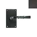 Forever Hardware [F6-100-00-PAS/PIN-E] Solid Bronze Passage/Privacy Door Handleset - Square Plate - Espresso Finish - 5" H x 2 3/4" W