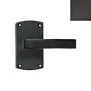 Forever Hardware [F6-104-00-PAS/PIN-E] Solid Bronze Passage/Privacy Door Handleset - Arch Plate - Espresso Finish - 5&quot; H x 2 3/4&quot; W