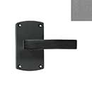 Forever Hardware [F6-104-00-PAS/PIN-P] Solid Bronze Passage/Privacy Door Handleset - Arch Plate - Platinum Finish - 5&quot; H x 2 3/4&quot; W